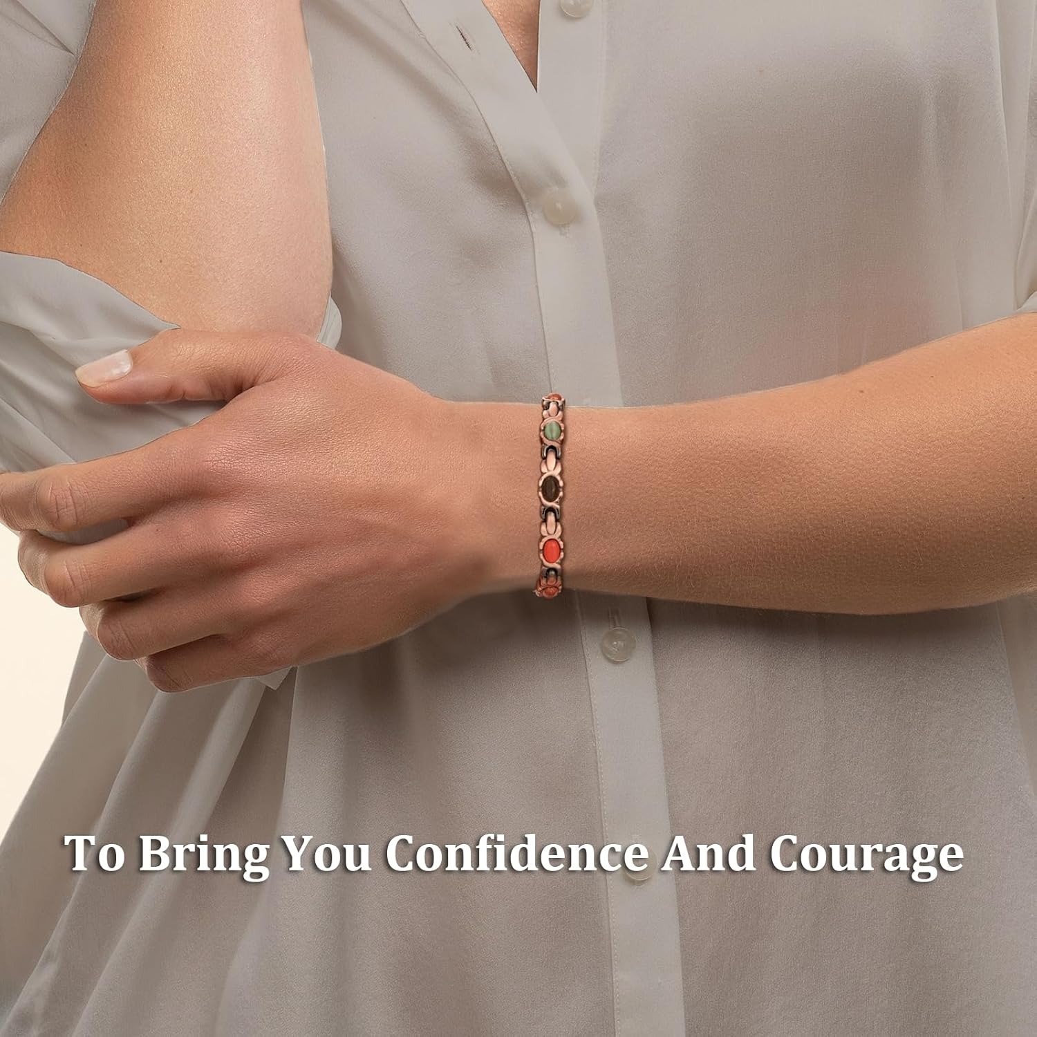 🚀 Fresh Week Fresh Discounts 60% OFF- Pure Solid Copper Magnetic Bangle for Women🎁Buy 2 Free Shipping