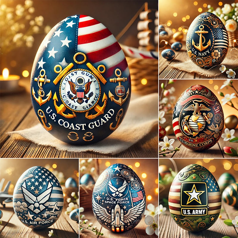 Easter Eggs Tribute to the Military