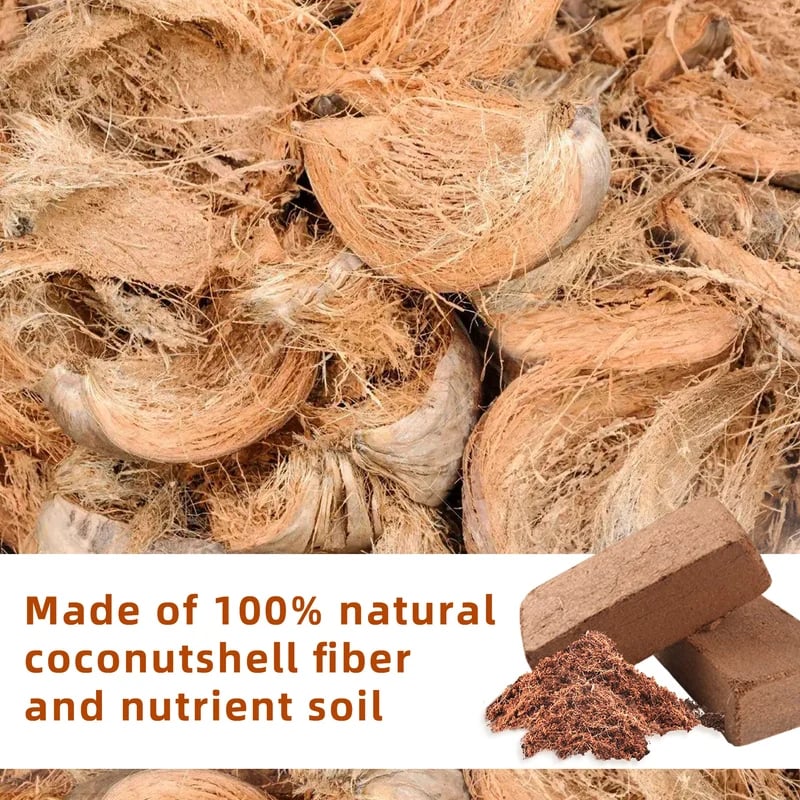 Last Day Promotion 70% OFF - 🔥Premium Organic Coconut Coir Bricks for Plants