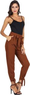 GRACE KARIN Womens Casual High Waist Pencil Pants with Bow-Knot Pockets for Work