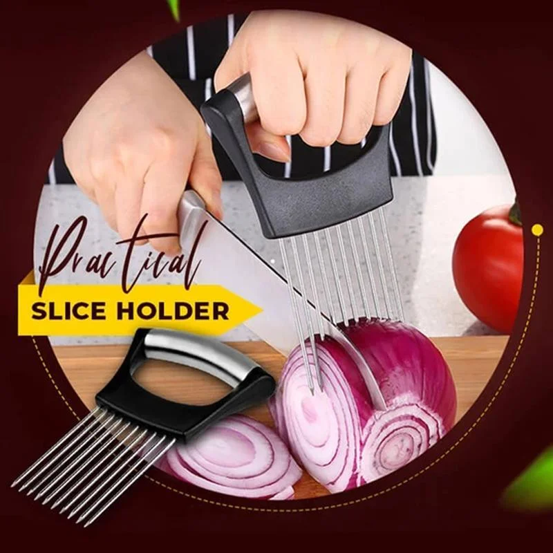 (🔥HOT SALE NOW-49% OFF)-Stainless Steel Onion Slice Holder