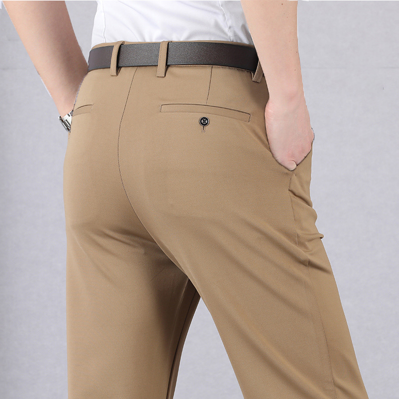 (🌲Early Christmas Sale- 50% OFF) Men‘s Ice Silk Suit Pants - Buy 2 Free Shipping