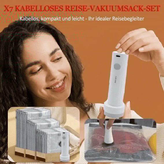 ✨Letzter Tag 49% RABATT🔥Kabelloses Reise-Staubsaugerbeutel-Set
