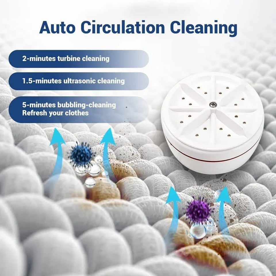 💥LAST DAY SALE 50% OF💥Portable Ultrasonic Washing Machine - Buy 2 Free Shipping