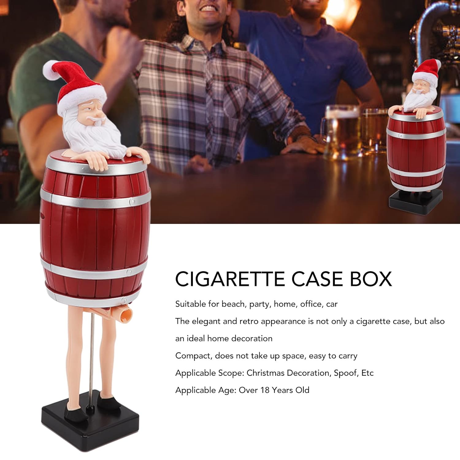 🎄Christmas Flash Sale-49% OFF--🎅🎁Humorous Santa Claus Cigarette Case