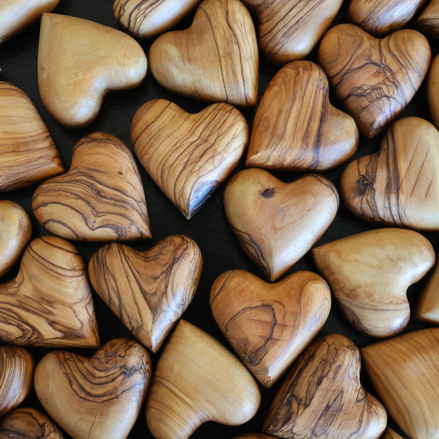 The Holy Land Handmade Wood Craft Hearts