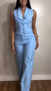 Ladies' Collar Solid Color Temperament Commuting Suit