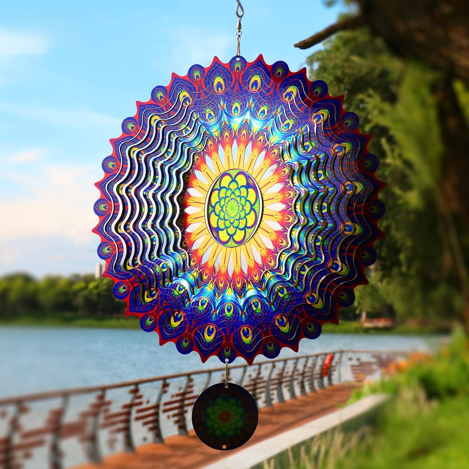 ⚡Clearance Sale 70% OFF丨Stainless Steel Wind Spinner - Stunning 3D Effect