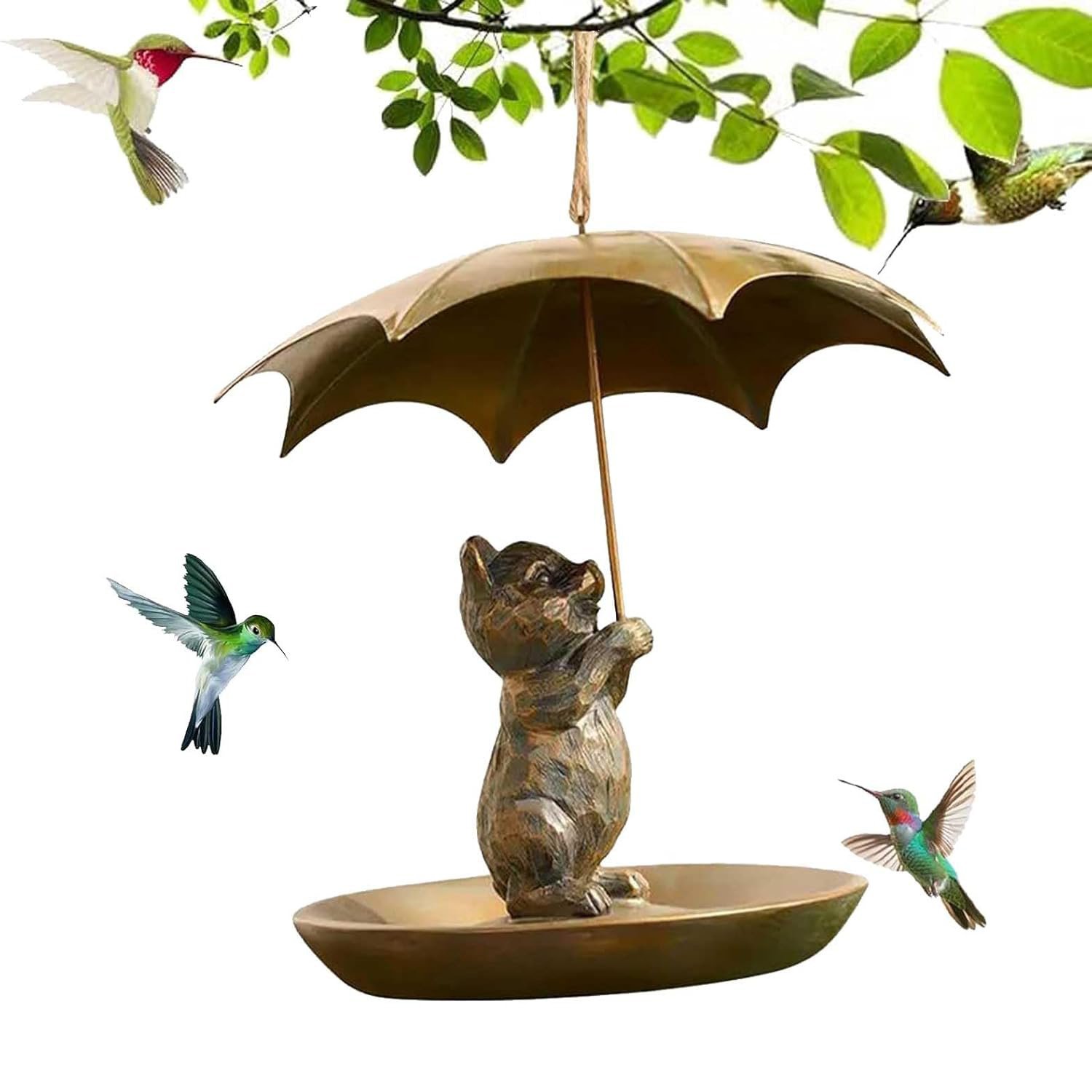 Father's Day Sale 50% Off🐦Girl Next Door Animal Bird Feeder with Umbrella