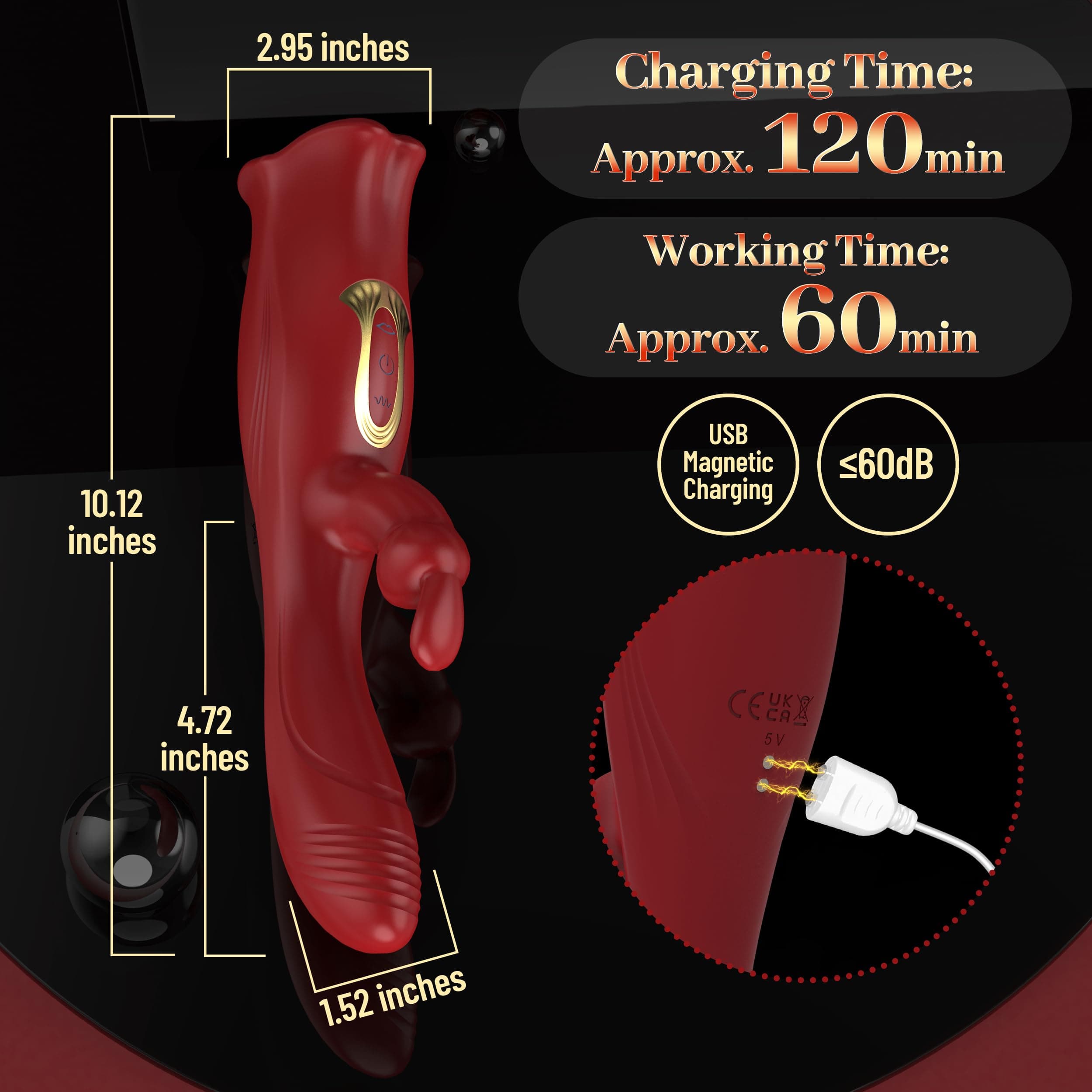 Rose Muncher Clit Licker, Juguetes Sexuales para Mujer Vibrador Sexual Rose Virbrator for Women