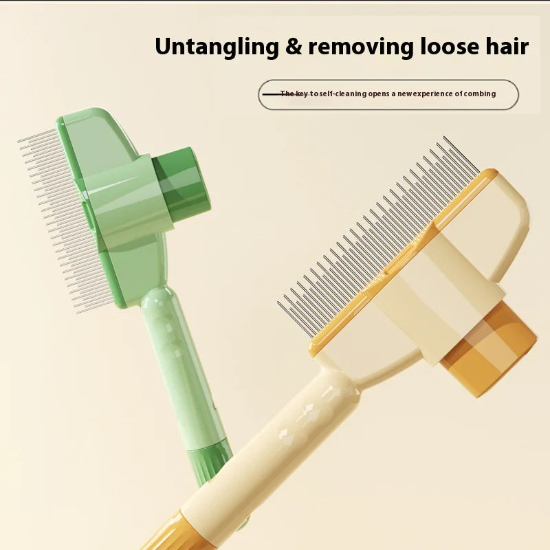 💥LAST DAY SALE 50% OFF💥Self-Cleaning Pet Hair Comb with Release Button