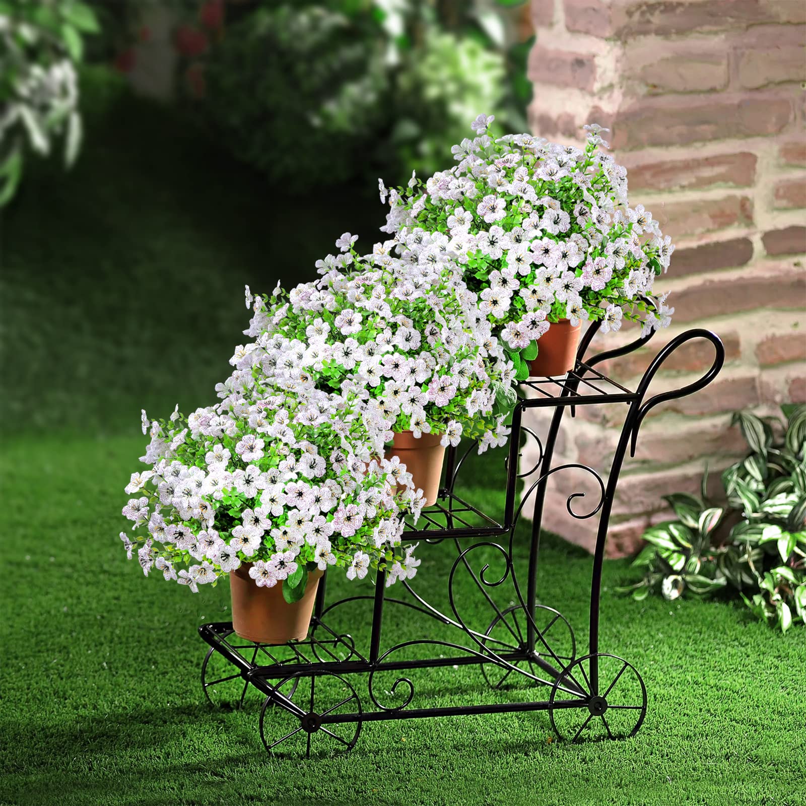 💥Upgraded high-grade material 🌱UV Resistant Lifelike Artificial Flowers