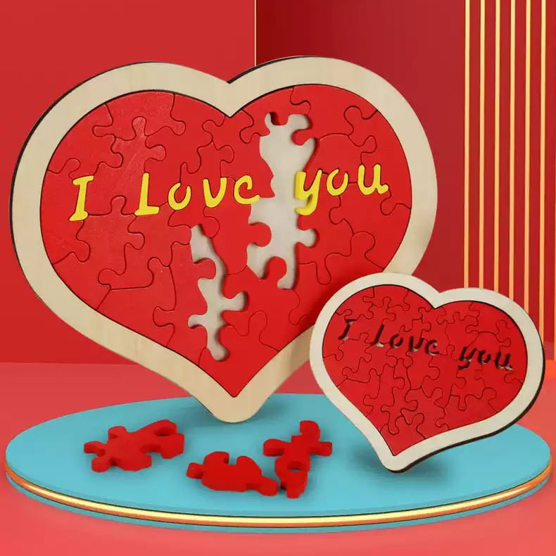 💖Valentine's Day Sale - 50%🎁 Heart Shape Puzzle|Say I Love You in 100 Languages