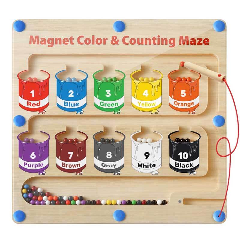 (🎅Early Christmas Sale - 50% OFF) 🎁Magnetic Color and Number Maze - 🚚Buy 2 Get Free Shipping