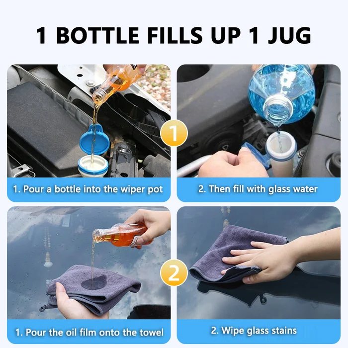 Tiktok Summer Sale🎉CAR GLASS OIL FILM STAIN REMOVAL CLEANER