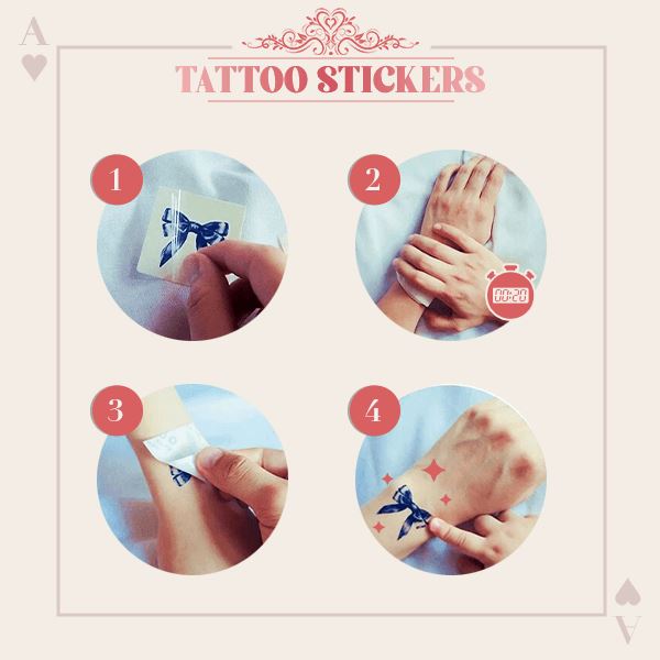 🌹SUMMER HOT SALE-3D Tattoo Stickers (Set of 6)