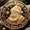 🎅Santa Knows You’ve Been a Bitch Coin – Funny Christmas Gift