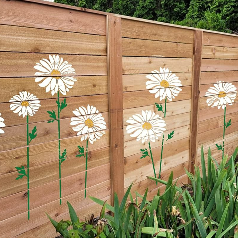 🔥Last Day 50% OFF🏡Garden Fence Large Flower Stencils🌻DIY Decoration