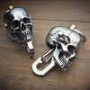 Metal Skull Keychain