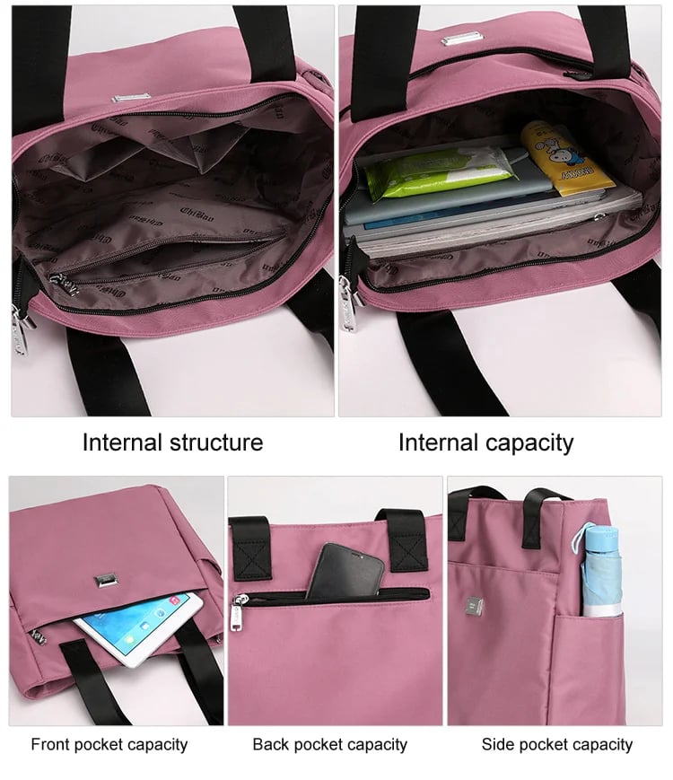 🔥Last Day Promotion 70% OFF👜Large Capacity Water Repellent Multi Pocket Nylon Shoulder Bag