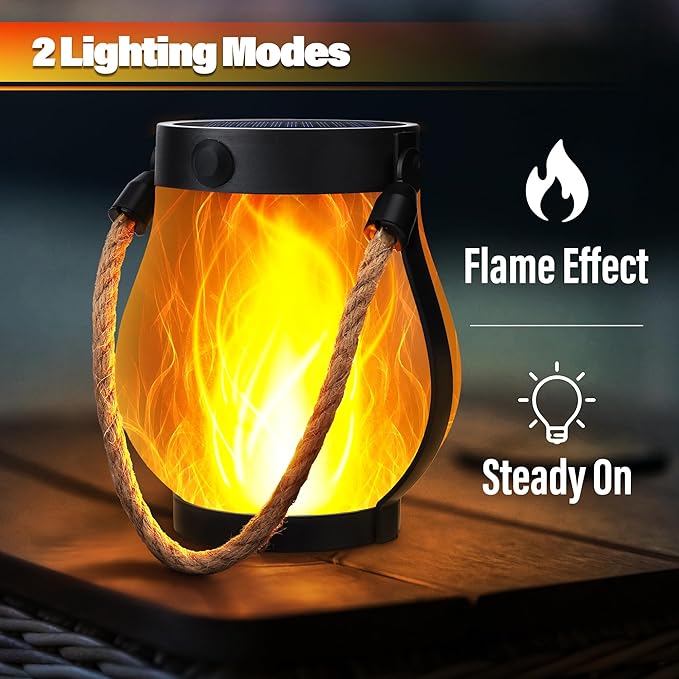 🎁TikTok Last Day Sale - 70% OFF✨Dancing flame Solar Lantern Outdoor Lights