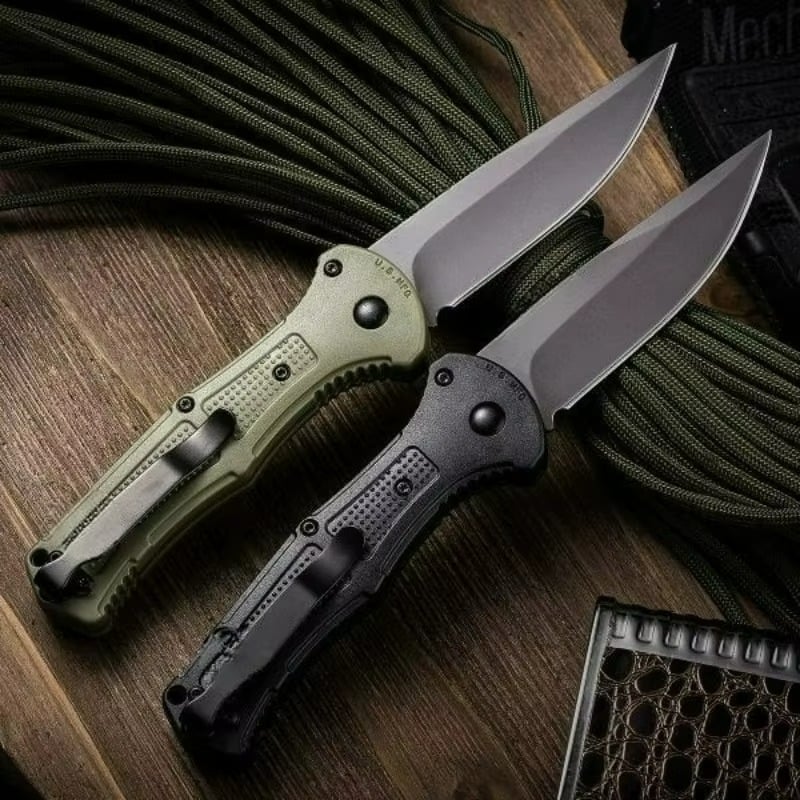 ⚔ Tactical Folding Knife – CPM-D2 Blade, Nylon Fiber Handle