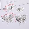 Metal hollowed-out iron flower leaf butterfly silver handcrafted ancient style costume, bridal headwear for girls, ethnic style, lamp decoration1