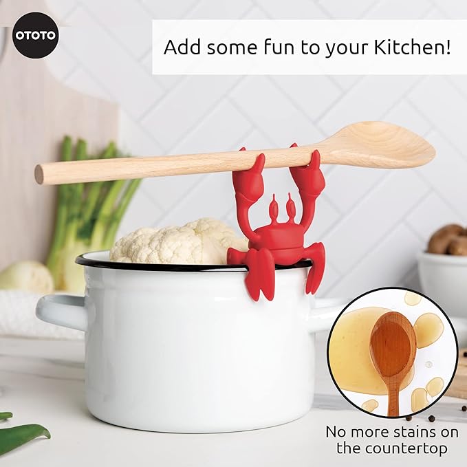 🎄TikTok Christmas Sale - 70% OFF✨Red the Crab Silicone Utensil Rest