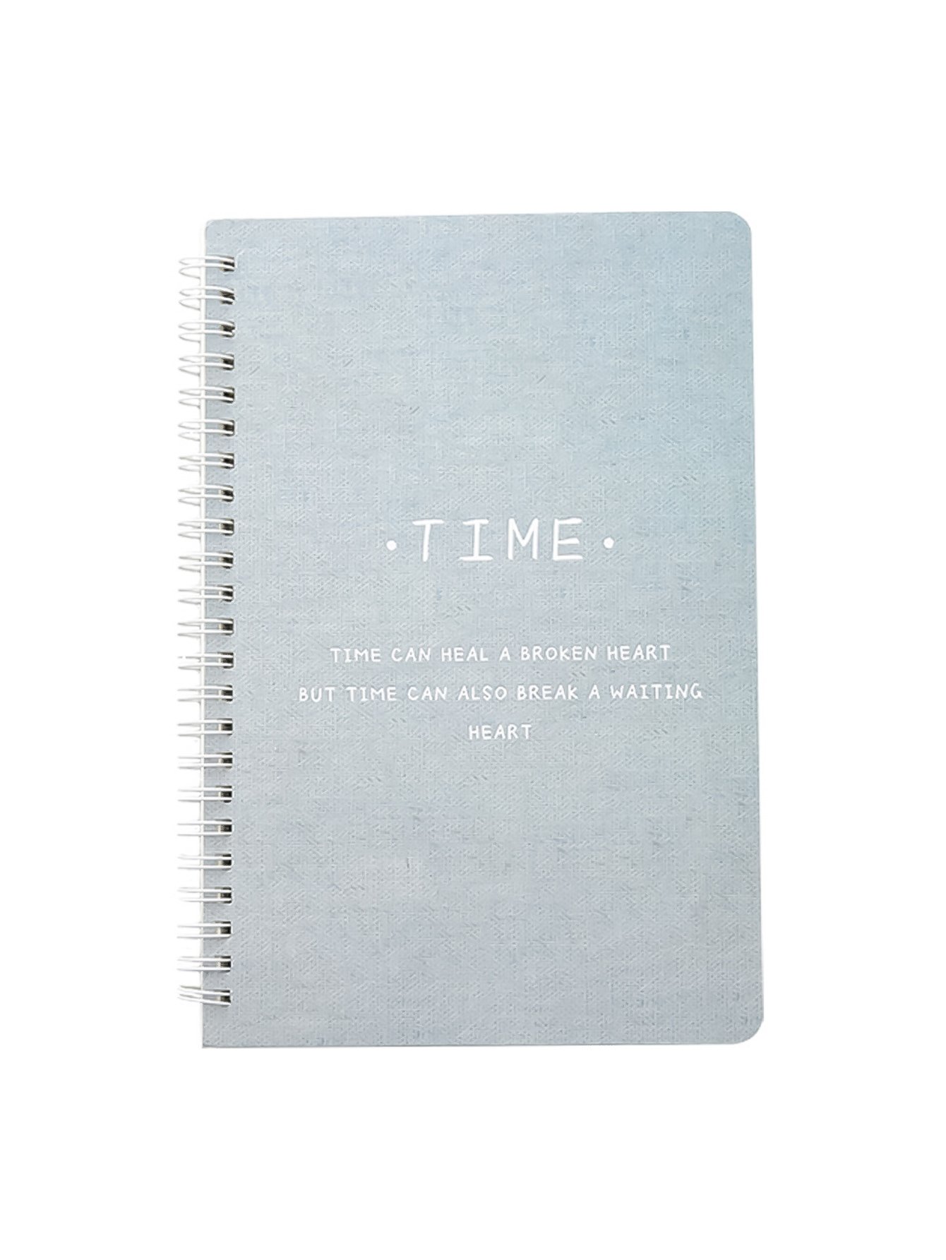 Slogan Print Spiral Notebook 1pack