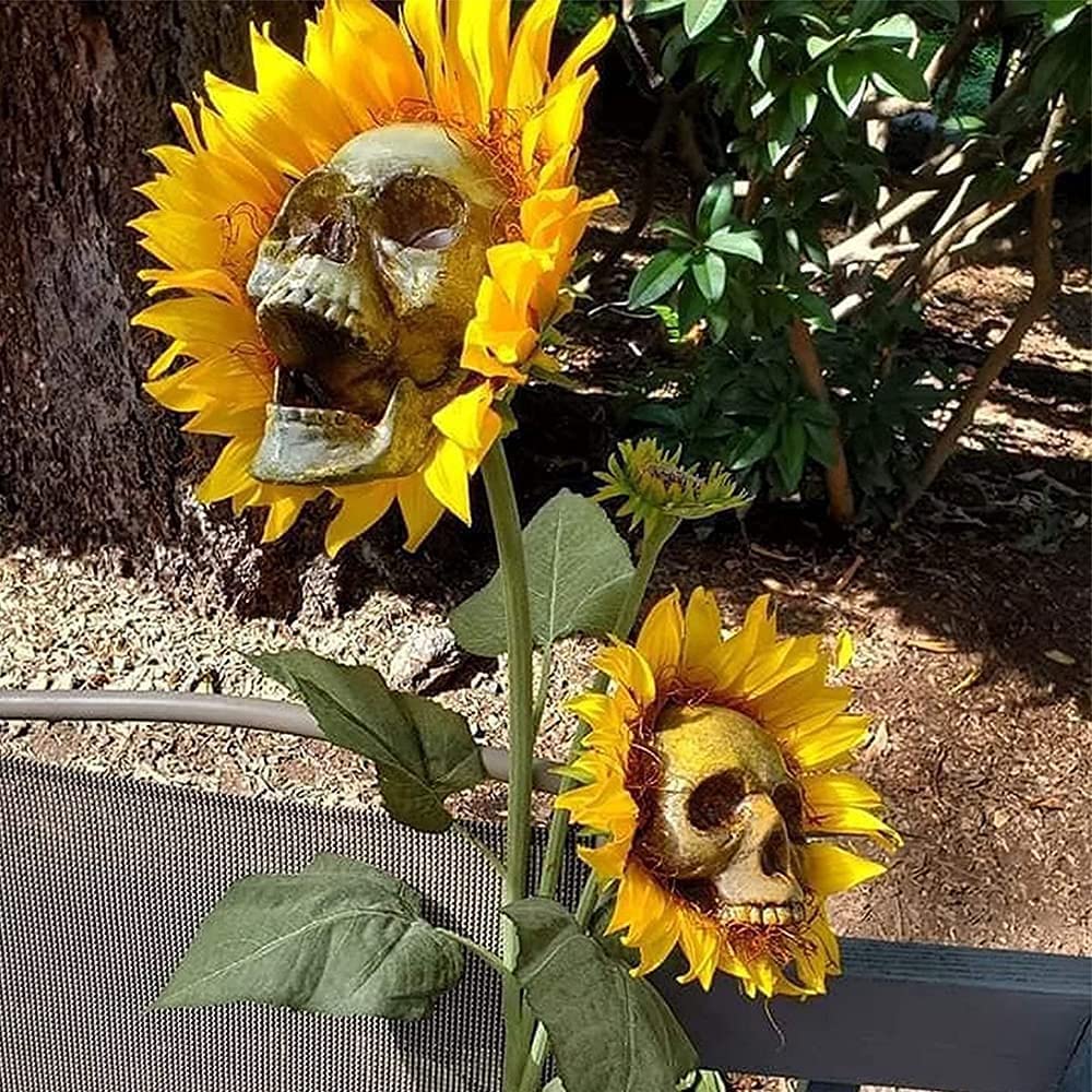 💀Halloween Sale: 50% OFF Halloween Artificial Skull Sunflower