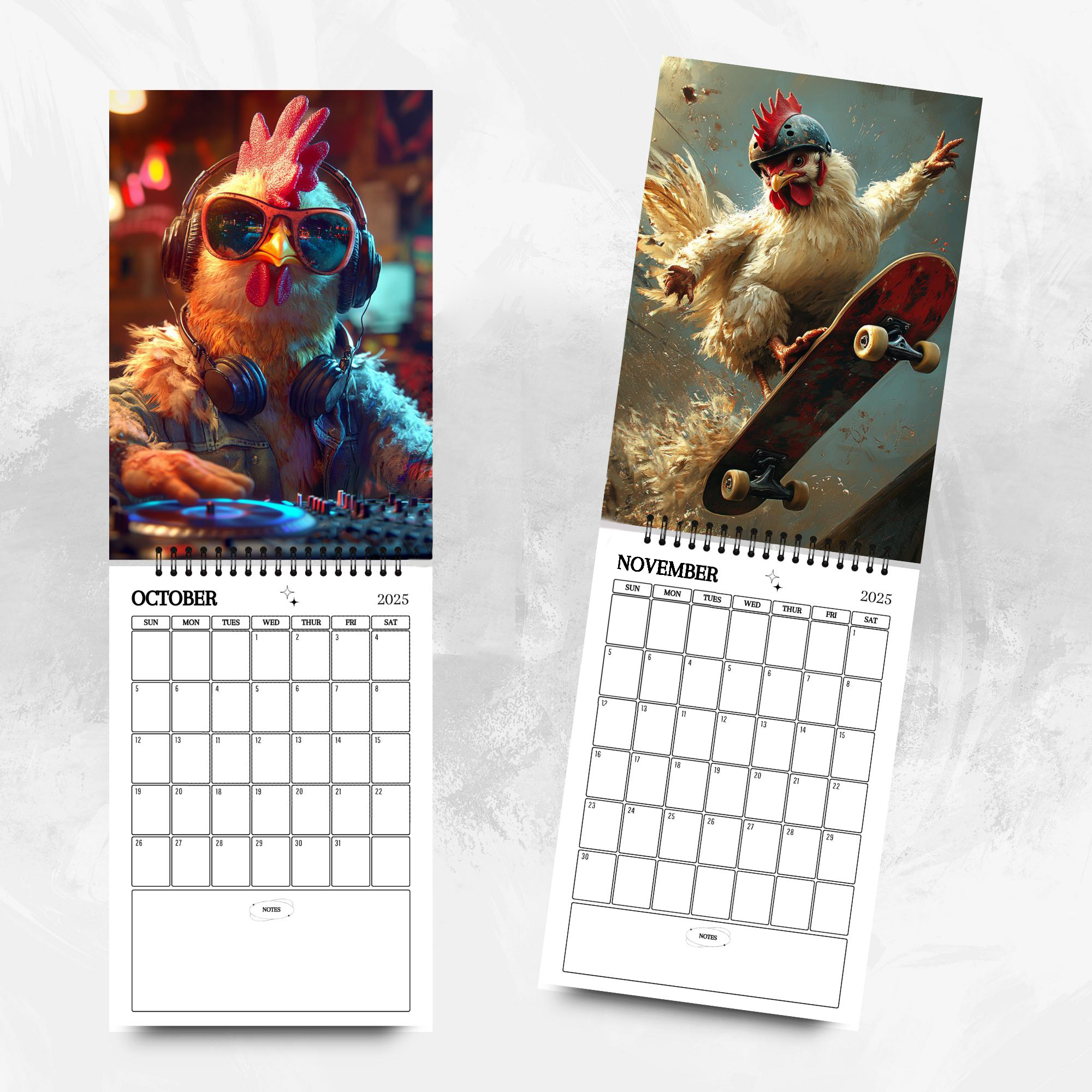 📅2025 Funny Chicken Calendar🐔