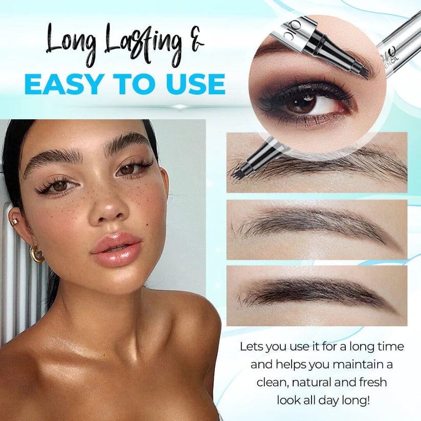 (🔥Last Day 50% OFF) 3D Microblading 4-tip Eyebrow Pen