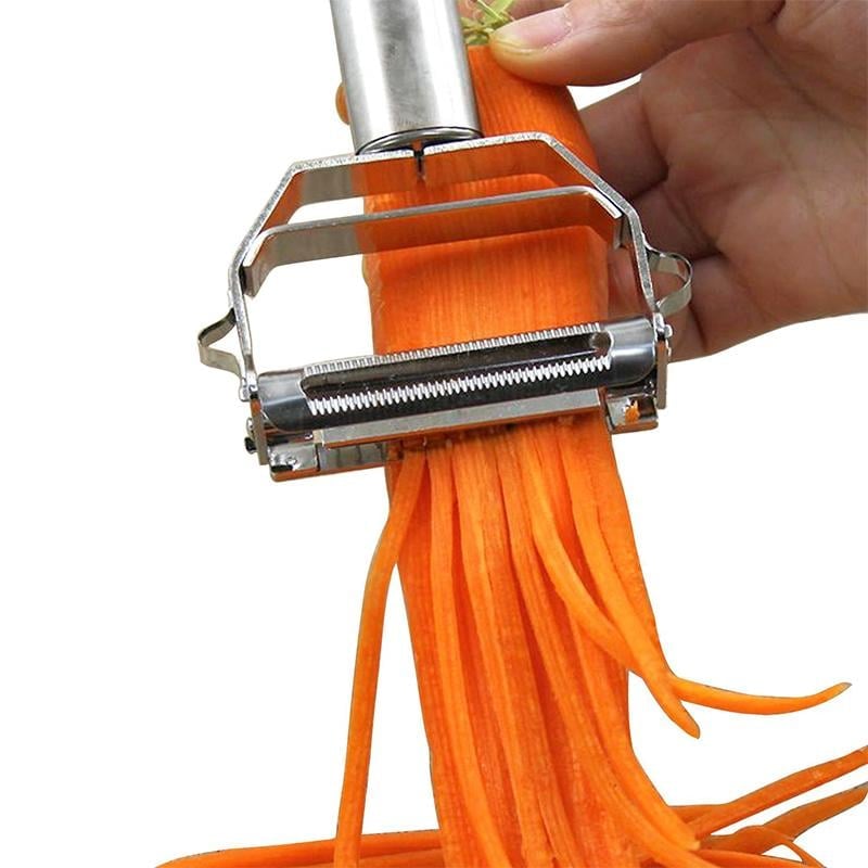 Multifunctional vegetable peeler made of stainless steel