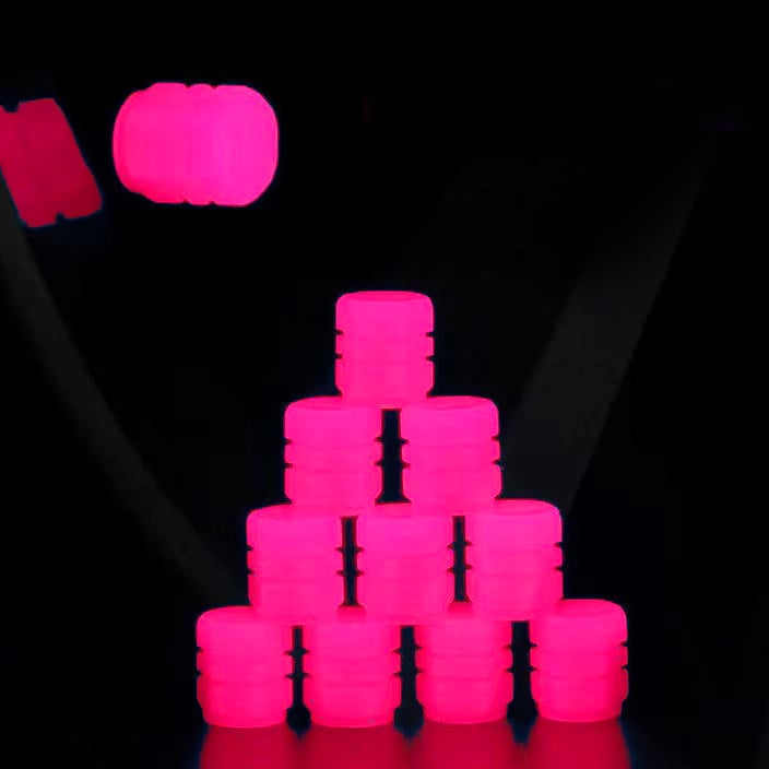 ?BLOWOUT SALE?Fluorescent Tire Valve Caps - Make Night Cycling More Cool?