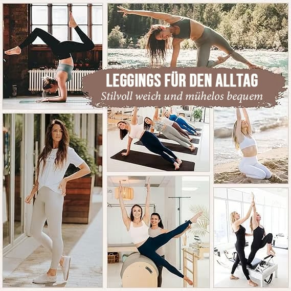 🏆️Letzter Tag 49% Rabatt🔥Formende Trainings-Leggings mit hoher Taille und Bauchkontrolle, Seitentaschen