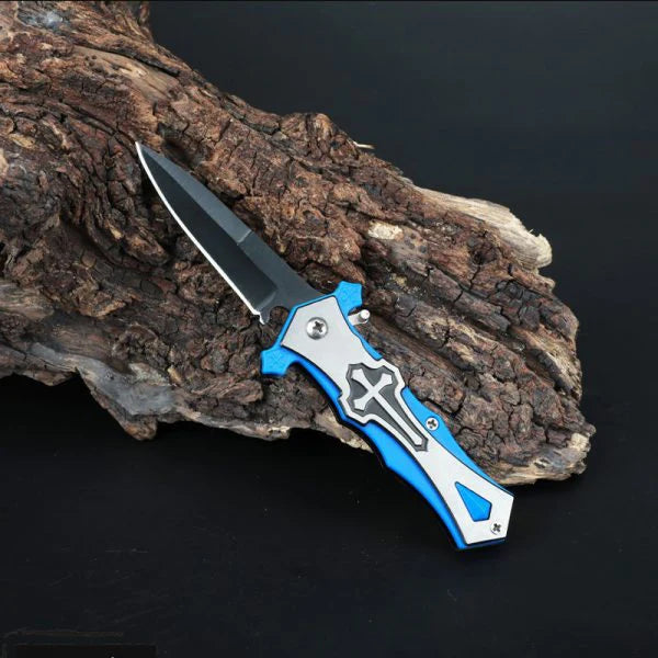 🔥Last Day Promotion 50%🎄Black Celtic Cross Tactical Dagger Pocket Knife - Buy 2 Free Shipping