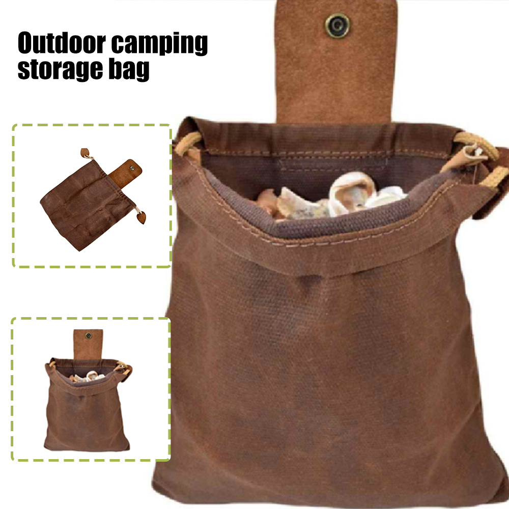 (🔥Last Day Promotion- SAVE 48% OFF)Leather Waxed Canvas Pouch(buy 2 get 1 free now)