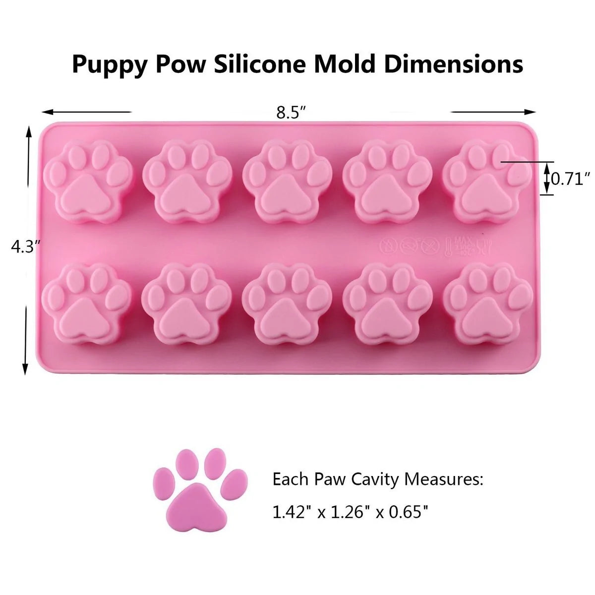 <strong>🏖️Summer Sale - 50% OFF</strong> 🐾Paw & 🦴Bone Silicone Dessert Molds