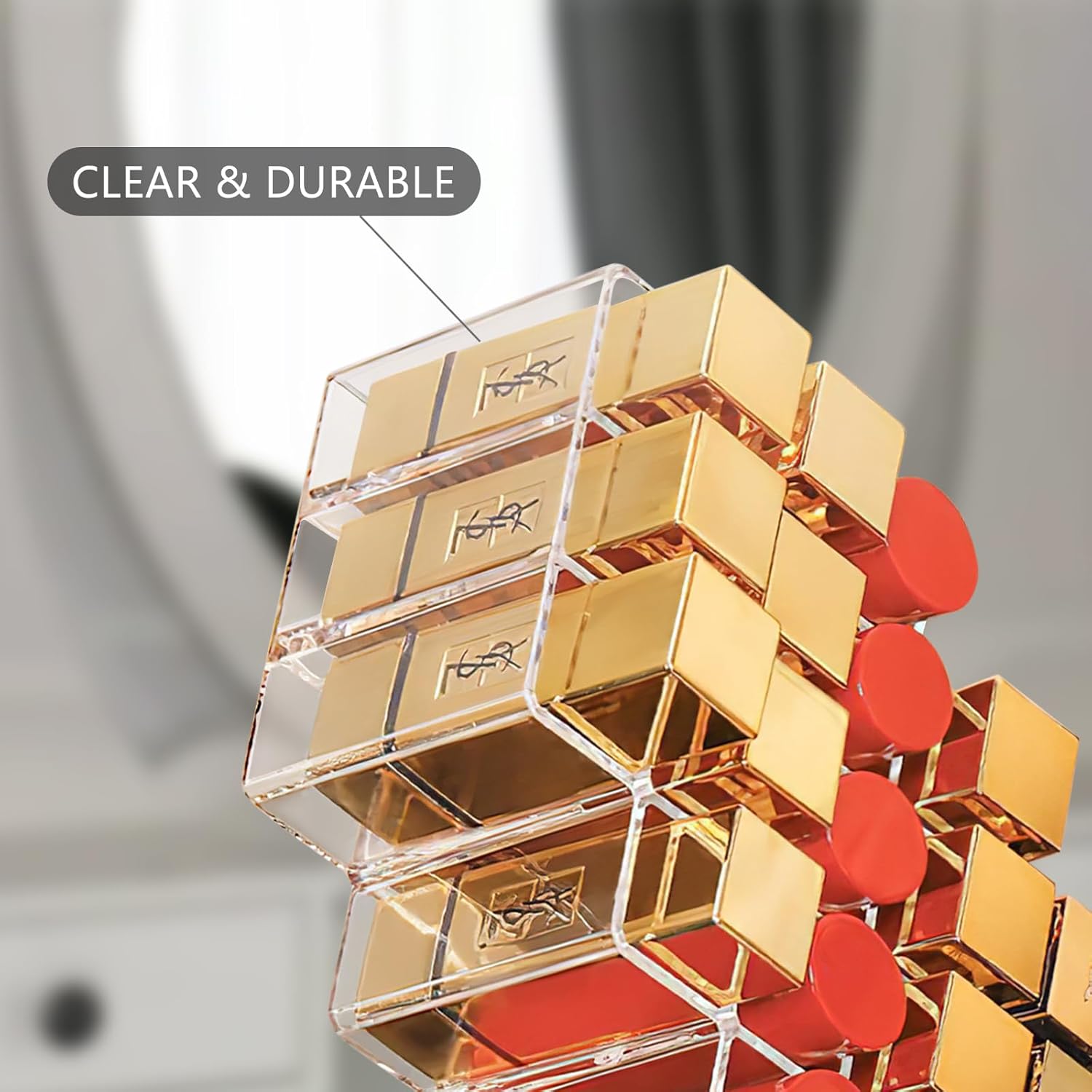 💥LAST DAY SALE 50% OFF💥Stackable Fish Shape Lipstick Tower⚡BUY 2 FREE SHIPPING