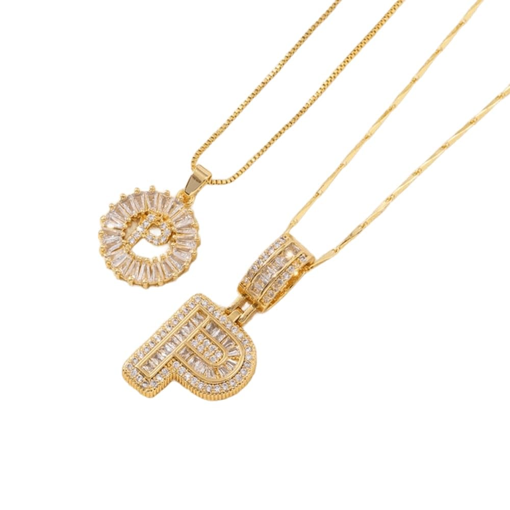 [LAST DAY 49% OFF]  🔥Initial Letter Pendant Necklaces - 2 Pack