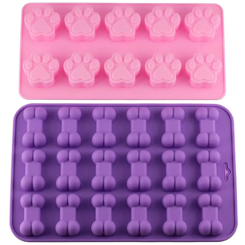 <strong>🏖️Summer Sale - 50% OFF</strong> 🐾Paw & 🦴Bone Silicone Dessert Molds