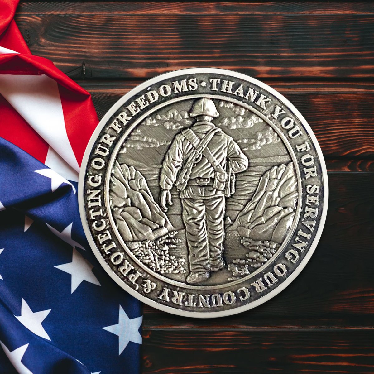 🔥Veterans Challenge Coin - Honoring All Who Served