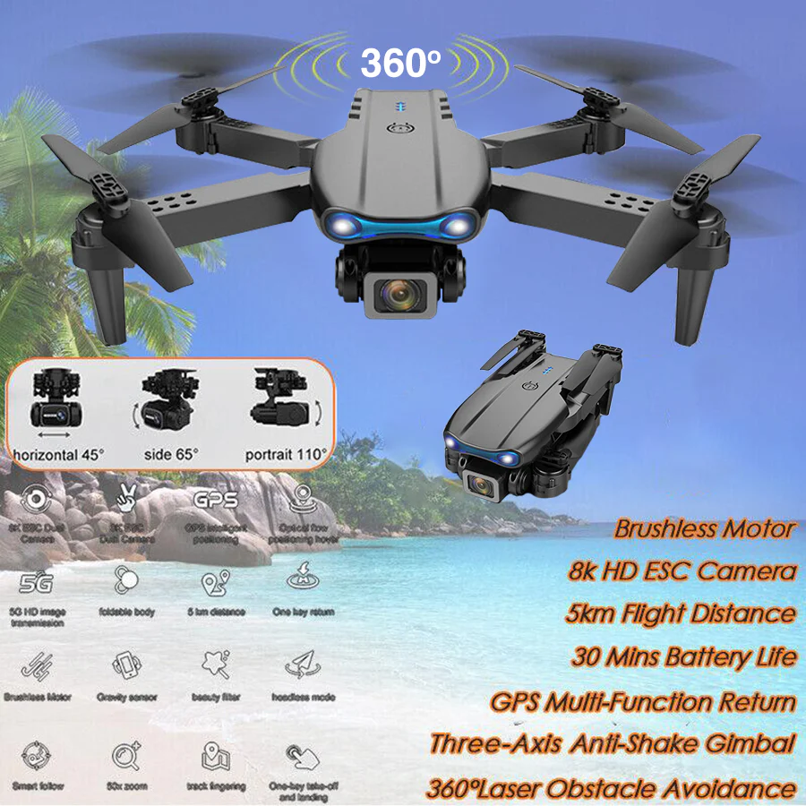 🔥Last Day Promotion 70% OFF🔥2024 New Professional Drone | 4K Camera | 5G | 3-Axis Gimbal | 360° Obstacle Avoidance Technology