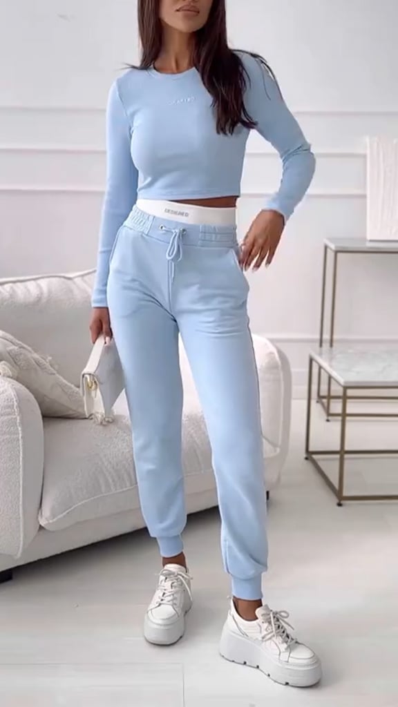 Women's Round Neck Casual Sports Suit