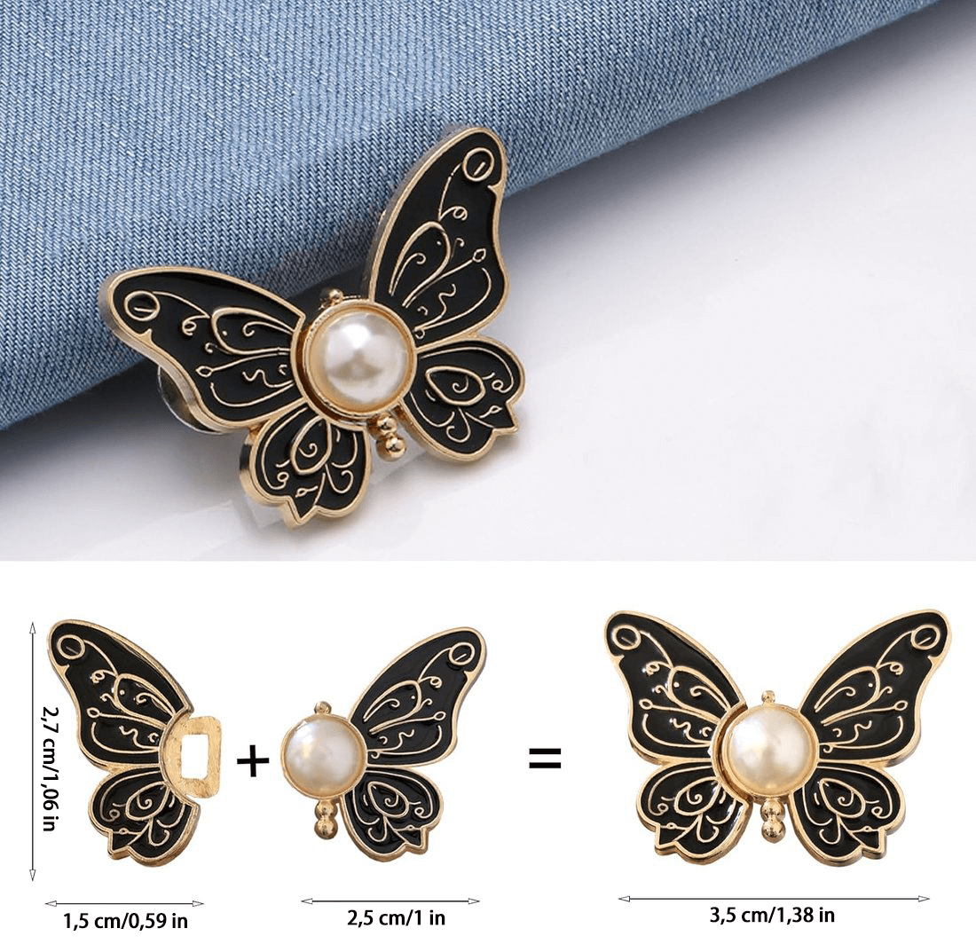 🔥Letzter-Tag-Aktion: 49 % Rabatt🦋2er-Pack abnehmbare Schmetterlingsclips