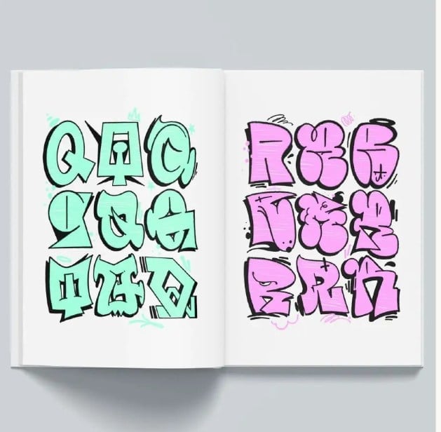 🎨GRAFFLETTERS - COLLECTOR EDITION🔤(📚HARDCOVER)🔥BUY 2 FREE SHIPPING