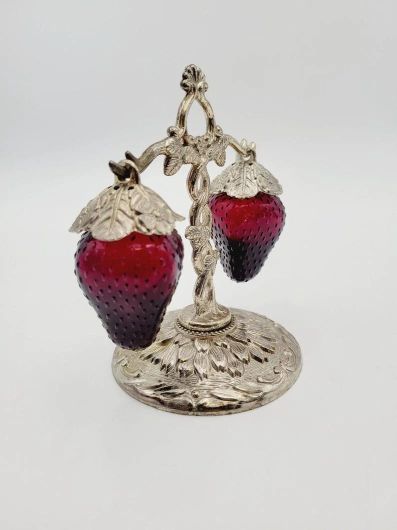 Strawberry-Shaped Seasoning Bottles -  Functional Kitchen Artistry
