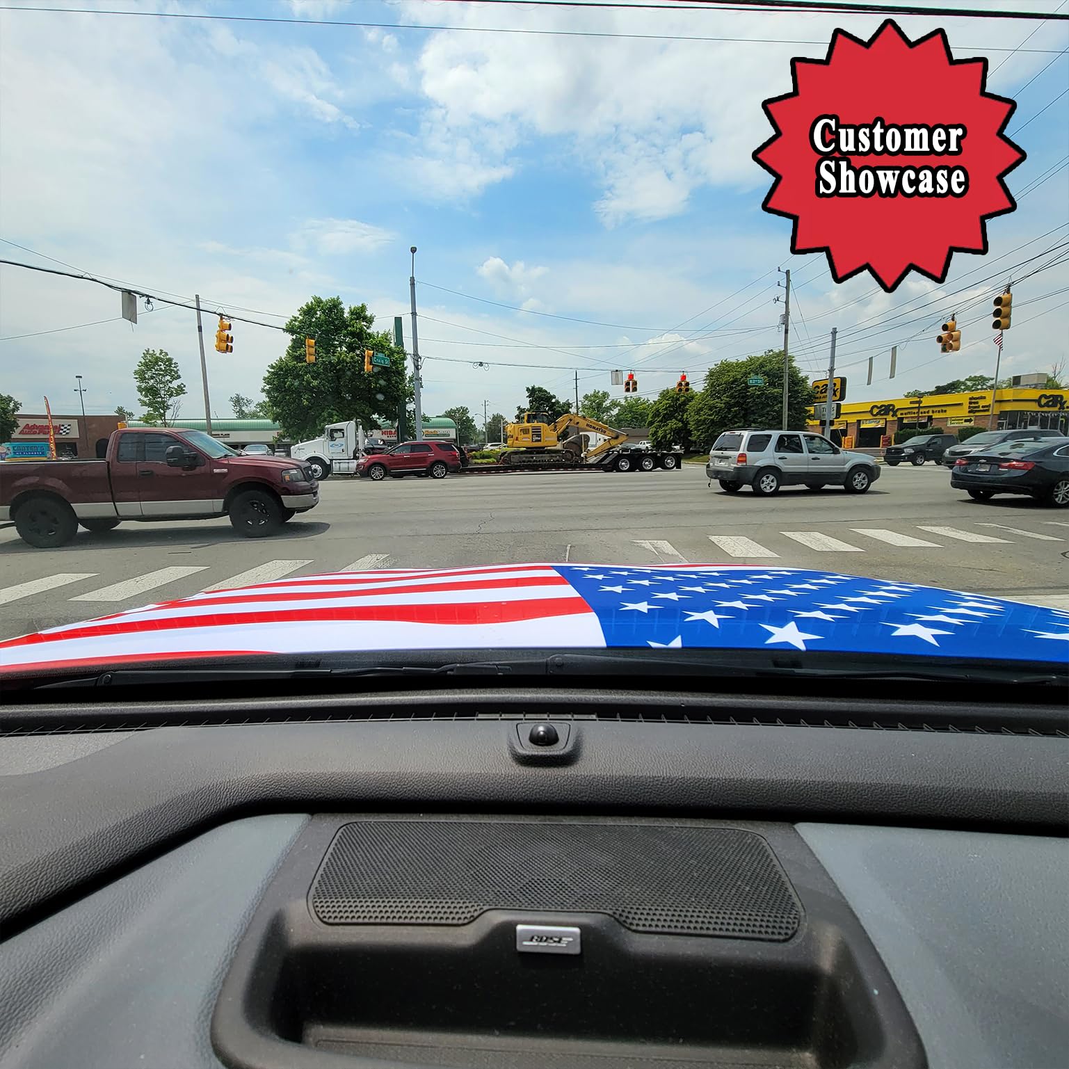🔥American Flag Car Hood Cover