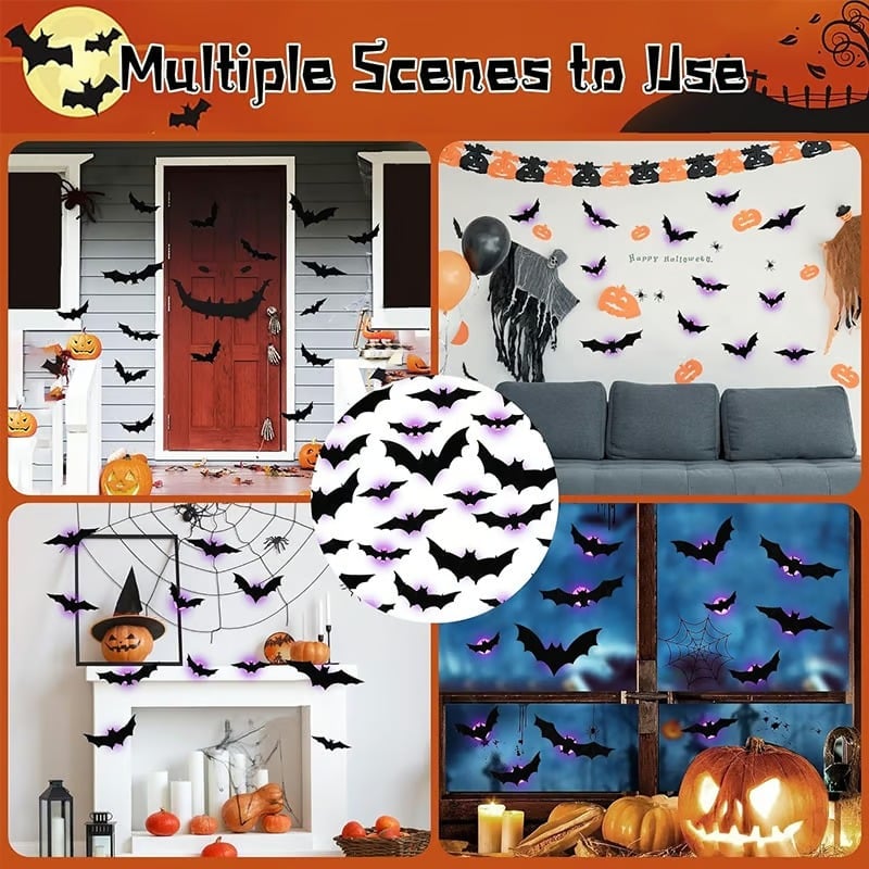 🎁TikTok Last Day Sale - 70% OFF✨Halloween 3D Lighted Bats