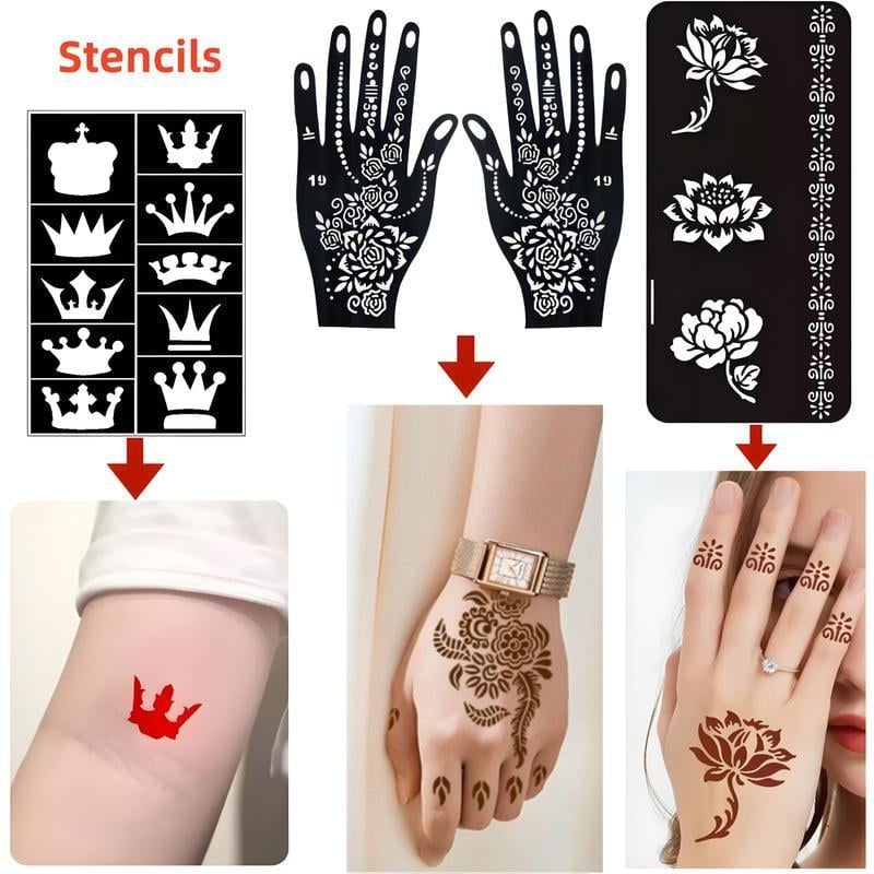 💥Temporary Tattoo Markers Set-10-Color Body Art Pens🌈